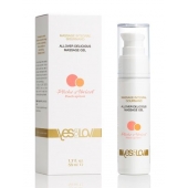Универсальный массажный гель-смазка Allover Delicious Massage Gel с ароматом персика и аброкоса - 50 мл. - YESforLOV - купить с доставкой в Ульяновске