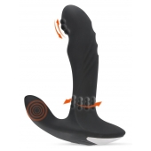 Черный вибромассажер простаты с функцией римминга Plug with Perineum Stimulator - 16,6 см. - Orion - в Ульяновске купить с доставкой