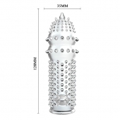 Закрытая прозрачная насадка Crystal sleeve - 14,2 см. - Erowoman-Eroman - в Ульяновске купить с доставкой