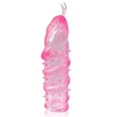 Закрытая рельефная насадка Crystal sleeve snakes в виде змеи с усиками - 14 см. - Erowoman-Eroman - в Ульяновске купить с доставкой