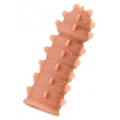 Телесная реалистичная насадка KOKOS Extreme Sleeve 04 с дополнительной стимуляцией - 12,7 см. - KOKOS - в Ульяновске купить с доставкой