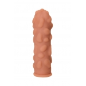 Телесная реалистичная насадка KOKOS Extreme Sleeve 11 с дополнительной стимуляцией - 12,7 см. - KOKOS - в Ульяновске купить с доставкой