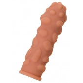 Телесная реалистичная насадка KOKOS Extreme Sleeve 11 с дополнительной стимуляцией - 12,7 см. - KOKOS - в Ульяновске купить с доставкой