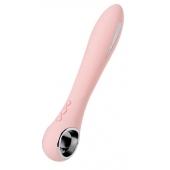 Розовый силиконовый вибратор с электростимуляцией GALVANI VIBE - 21 см. - ToyFa - купить с доставкой в Ульяновске