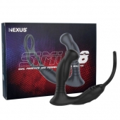 Черная анальная пробка NEXUS SIMUL8 с фиксацией на теле кольцами - Nexus Range - в Ульяновске купить с доставкой