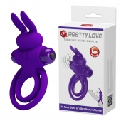 Фиолетовое эрекционное кольцо с вибростимуляцией клитора Vibrant Penis Ring III - Baile - в Ульяновске купить с доставкой