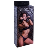 Черные кожаные наручники Naila - Rebelts - купить с доставкой в Ульяновске