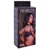 Черный поводок и чокер с кольцом Rada - Rebelts - купить с доставкой в Ульяновске