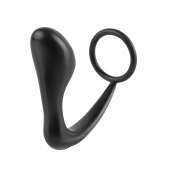 Эрекционное кольцо с анальной пробкой Ass-Gasm Cockring Plug - Pipedream - в Ульяновске купить с доставкой