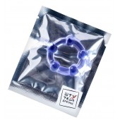 Фиолетовое эрекционное кольцо на пенис с бусинами - Штучки-дрючки - в Ульяновске купить с доставкой