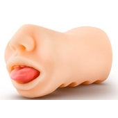 Телесный мастурбатор-ротик с язычком Oral Anne - Blush Novelties - в Ульяновске купить с доставкой