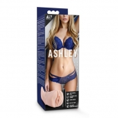 Телесный мастурбатор-вагина с вибропулей Ashley - Blush Novelties - в Ульяновске купить с доставкой