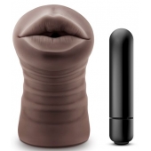 Коричневый мастурбатор-ротик Heather - Blush Novelties - в Ульяновске купить с доставкой