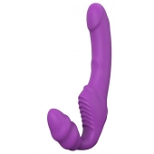 Фиолетовый безремневой вибрострапон DOUBLE DIPPER - Dream Toys - купить с доставкой в Ульяновске