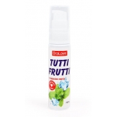 Гель-смазка Tutti-frutti со вкусом сладкой мяты - 30 гр. - Биоритм - купить с доставкой в Ульяновске