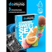 Презервативы для орального секса DOMINO Sweet Sex с ароматом мороженого - 3 шт. - Domino - купить с доставкой в Ульяновске