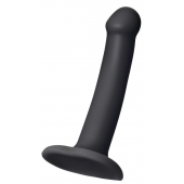 Черный фаллос на присоске Silicone Bendable Dildo S - 17 см. - Strap-on-me - купить с доставкой в Ульяновске