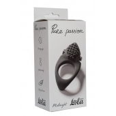Черное эрекционное виброкольцо Pure Passion Midnight - Lola Games - в Ульяновске купить с доставкой