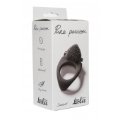 Черное эрекционное виброкольцо Pure Passion Sunset - Lola Games - в Ульяновске купить с доставкой