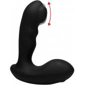 Черный стимулятор простаты Alpha-Pro 7X P-Milker Silicone Prostate Stimulator with Milking Bead - XR Brands - в Ульяновске купить с доставкой