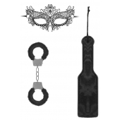 Черный игровой набор Introductory Bondage Kit №4 - Shots Media BV - купить с доставкой в Ульяновске