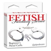 Металлические наручники Beginner s Metal Cuffs - Pipedream - купить с доставкой в Ульяновске
