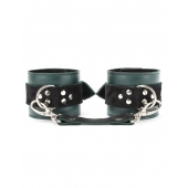 Изумрудные наручники Ladys Arsenal на карабинах - БДСМ Арсенал - купить с доставкой в Ульяновске