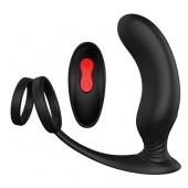 Черный массажер простаты REMOTE P-PLEASER - Dream Toys - в Ульяновске купить с доставкой