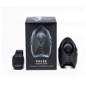 Темно-серый инновационный мужской осциллятор PULSE SOLO LUX с пультом ДУ - Hot Octopuss - в Ульяновске купить с доставкой