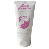 Лубрикант на водной основе с ароматом малины Love Protection Raspberry - 50 мл. - Lola Games - купить с доставкой в Ульяновске
