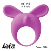 Фиолетовое эрекционное кольцо Fennec Phil - Lola Games - в Ульяновске купить с доставкой