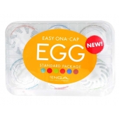 Набор из 6 мастурбаторов Tenga EGG Easy Beat с различным рельефом - Tenga - в Ульяновске купить с доставкой