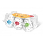 Набор из 6 мастурбаторов Tenga EGG Easy Beat с различным рельефом - Tenga - в Ульяновске купить с доставкой