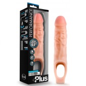 Телесный реалистичный фаллоудлинитель 9 Inch Silicone Cock Sheath Penis Extender - 22,86 см. - Blush Novelties - в Ульяновске купить с доставкой