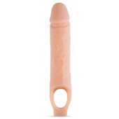 Телесный реалистичный фаллоудлинитель 10 Inch Silicone Cock Sheath Penis Extender - 25,4 см. - Blush Novelties - в Ульяновске купить с доставкой