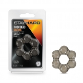 Дымчатое эрекционное кольцо Stay Hard Thick Bead Cock Ring - Blush Novelties - в Ульяновске купить с доставкой