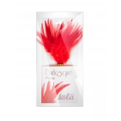 Красный перьевой тиклер Plume - 23 см. - Lola Lingerie - купить с доставкой в Ульяновске