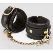 Черные наручники Bound to You Faux Leather Wrist Cuffs - Fifty Shades of Grey - купить с доставкой в Ульяновске