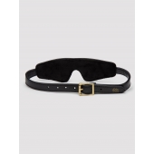 Черная плотная маска на глаза Bound to You Faux Leather Blindfold - Fifty Shades of Grey - купить с доставкой в Ульяновске