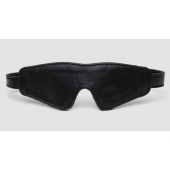 Черная плотная маска на глаза Bound to You Faux Leather Blindfold - Fifty Shades of Grey - купить с доставкой в Ульяновске