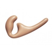 Бежевый безремневой страпон Seduction - 20,5 см. - Lola Games - купить с доставкой в Ульяновске