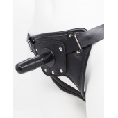 Черный пояс для насадок CLASS STRAP Restyling - LOVETOY (А-Полимер) - купить с доставкой в Ульяновске