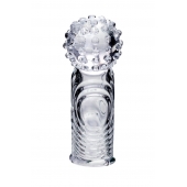 Прозрачная рельефная насадка на палец Ricol - 8 см. - A-toys