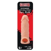 Телесная насадка EXTENDER WITH BALL STRAP 5.5 - 14 см. - Dream Toys - в Ульяновске купить с доставкой