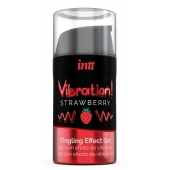 Жидкий интимный гель с эффектом вибрации Vibration! Strawberry - 15 мл. - INTT - купить с доставкой в Ульяновске