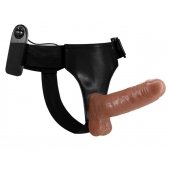 Страпон на трусиках с вибрацией Ultra Passionate Harness - 16 см. - Baile - купить с доставкой в Ульяновске