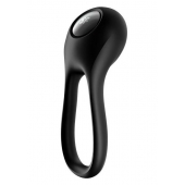 Черное эрекционное виброкольцо Majestic Duo - Satisfyer - в Ульяновске купить с доставкой
