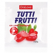 Гель-смазка Tutti-frutti со вкусом барбариса - 4 гр. - Биоритм - купить с доставкой в Ульяновске