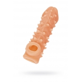 Телесная закрытая насадка с пупырышками Cock Sleeve Size M - 15,6 см. - KOKOS - в Ульяновске купить с доставкой