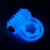 Голубое, светящееся в темноте виброкольцо Lumino Play Vibrating Penis Ring - Lovetoy - в Ульяновске купить с доставкой